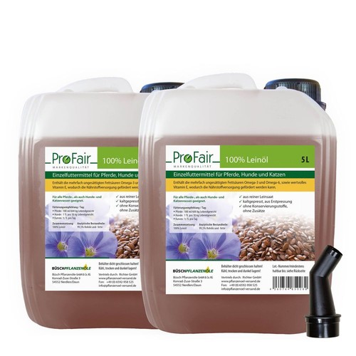 10l liter profair leinöl - 10l,