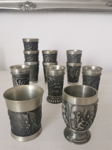 Konvolut zinnbecher 95 - 92%, 95%